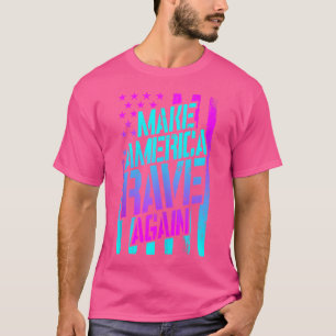 America Rave Techno Festival Edm Dj Usa T-Shirt