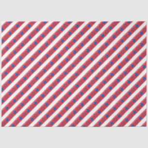 America Red White and Blue Series Design 22 Seidenpapier