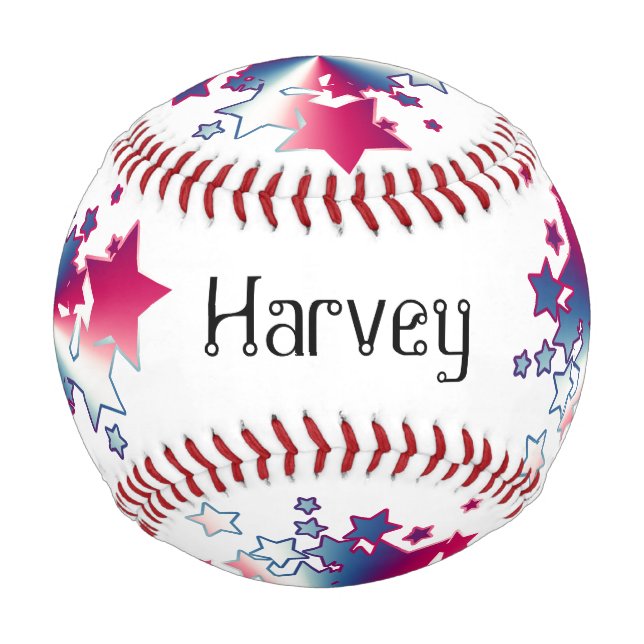 America Red White Blue Stars Patriotic Baseball (Vorderseite)