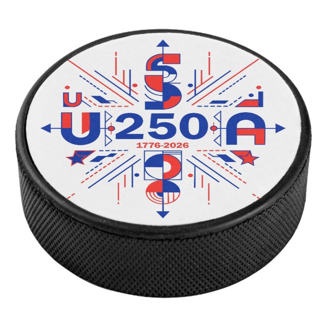 America’s 250th anniversary eishockey puck (3/4)