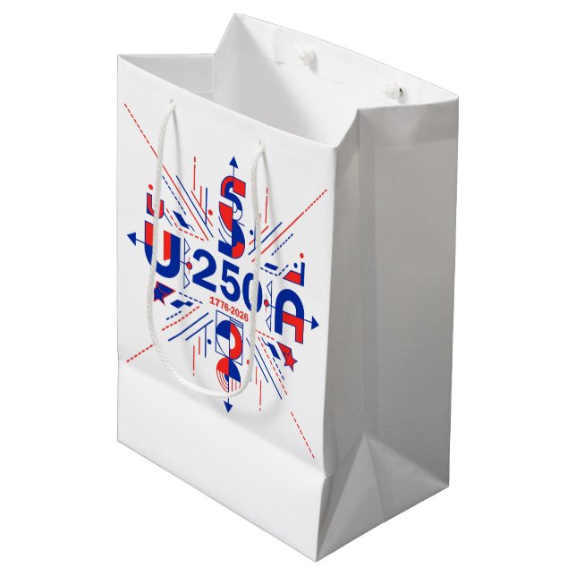 America’s 250th anniversary mittlere geschenktüte (Vorderseite Schrägansicht)