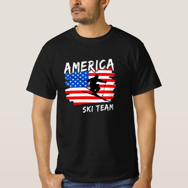 America Ski T - Shirt (Vorderseite)