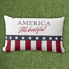 America The Beatiful Patriotic Lendenkissen