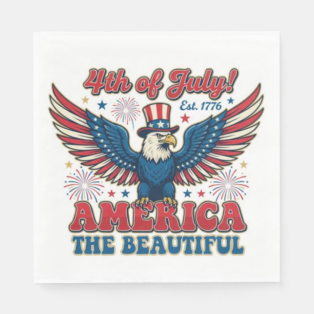 America the Beautiful Serviette (Vorderseite)
