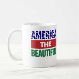 America The Beautiful Topografische Karte Kaffeetasse