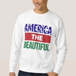 America The Beautiful Topografische Karte Sweatshirt