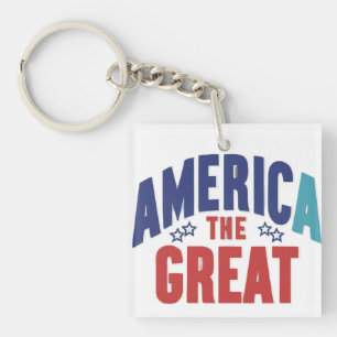 America the Great - Quadratischer Schlüsselanhänge Schlüsselanhänger