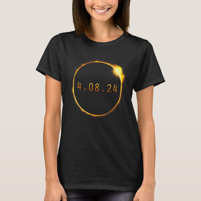 America Totality Spring 4 08 24 Total Solar Eclips T-Shirt (Vorderseite)