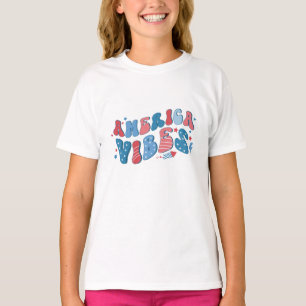 America Vibes 4. Juli Unabhängigkeitstag  T-Shirt