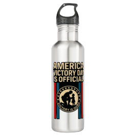 America Victory Day - Ehre die Tapferen heute! Edelstahlflasche