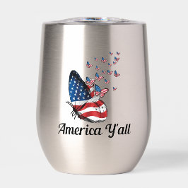 America Y all Wine Tumbler