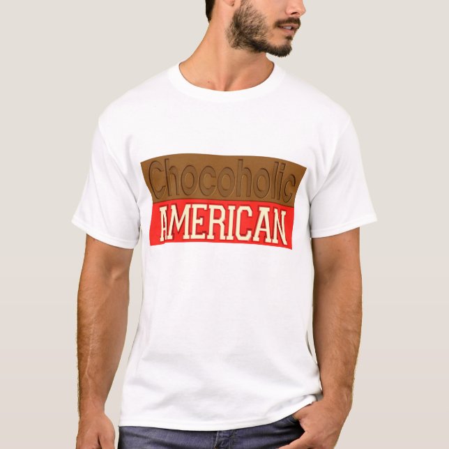 Américain d'accro du chocolat (le T-shirt de (Devant)