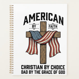 Américain par la foi Christian Papa Croix Patrioti