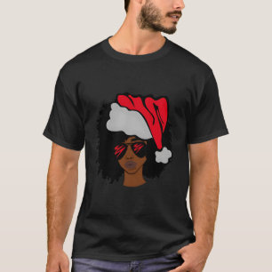 American African Christmas Santa Claus T-Shirt