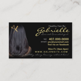 American African Hair Salon Business Cards Terminkarte