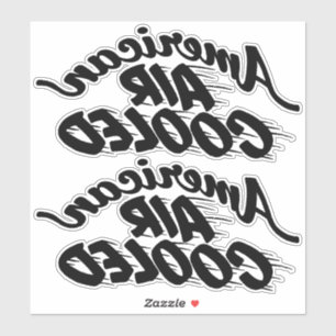 American Air Cooled Corvair Lettern Reverse Aufkleber