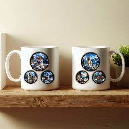 American Akita 6-Image Coffee Tasse Design