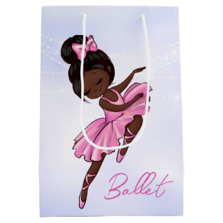 American American Ballerina Pink Tutu Ballett Tanz Mittlere Geschenktüte