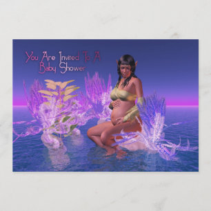 American American Elf Baby Dusche Einladung