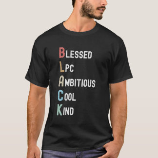 American American Lpc Therapeut Black Acronym T-Shirt