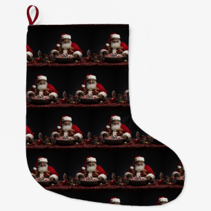 American American Santa Candy Claus Großer Weihnachtsstrumpf