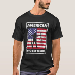 American Archery Legend for Bow Hunting Archer USA T-Shirt