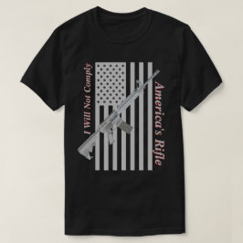 American as Rifle USA Flag I wird Dunkel nicht erf T-Shirt