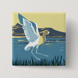 American Avocet Button