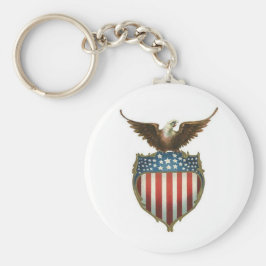 American Bald Eagle auf den US Flagge Schlüsselanhänger