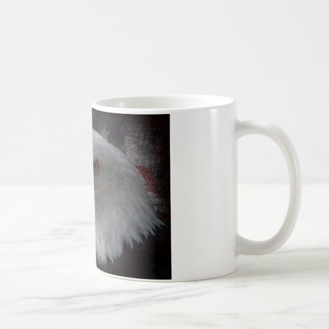 American Bald Eagle auf der Flagge Kaffeetasse (Rechts)