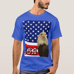American Bald Eagle, Drapeau, T-shirt de police - 