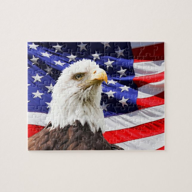 American Bald Eagle Flag (Horizontal)