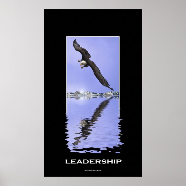 American Bald Eagle FÜHRUNG Motivierend Printwerbu Poster (Vorne)