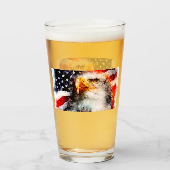 American Bald Eagle Glas (Vorne (Gefüllt))