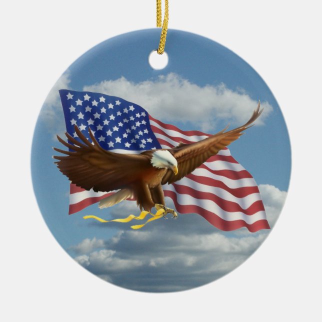 American Bald Eagle Keramikornament (Vorne)