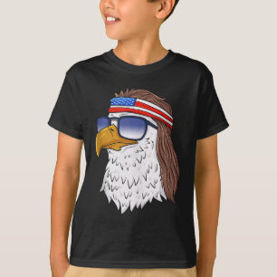 American Bald Eagle Mullet 4. Juli Funny USA P T-Shirt