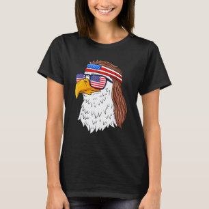American Bald Eagle Mullet 4. Juli Usa Patriot T-Shirt
