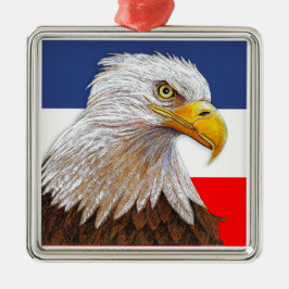 American Bald Eagle Ornament Aus Metall