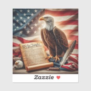 American Bald Eagle Patriotismus Aufkleber