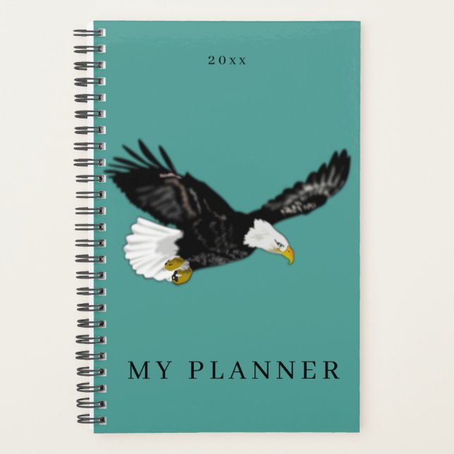American Bald Eagle Planner Personalisiert Planer (Vorderseite)