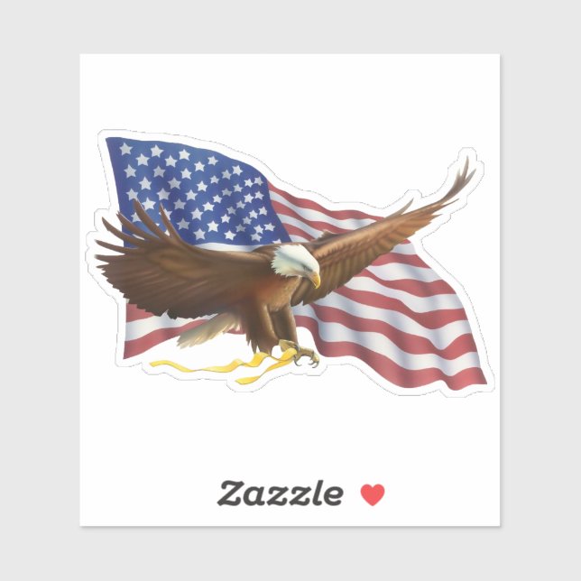 American Bald Eagle Sticker (Blatt)