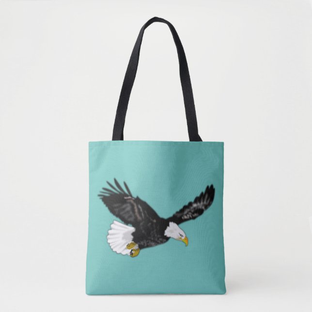 American Bald Eagle Tote Bag Tasche (Vorderseite)