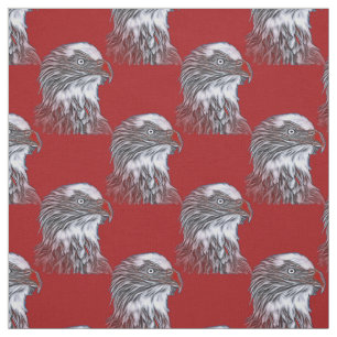 American Bald Eagle USA Red Stoff