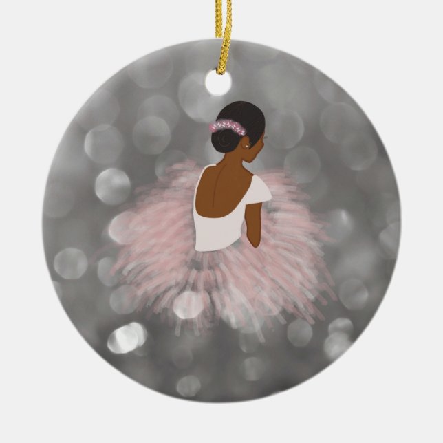 American Ballerina Dancer Keramik Ornament (Vorne)