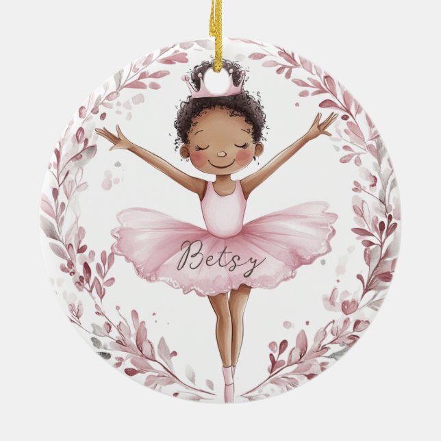 American Ballerina Keramik Ornament (Hinten)