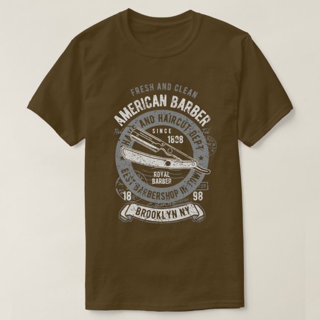American Barber Fresh und Clean T-Shirt (Design vorne)
