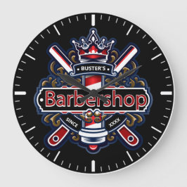 American Barber Personalize Große Wanduhr