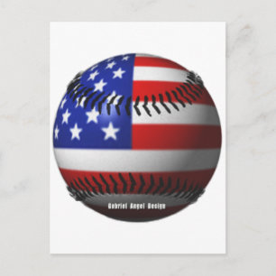 American Baseball Postkarte