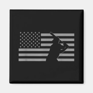 American Baseball USA Flag Baseball Magnet