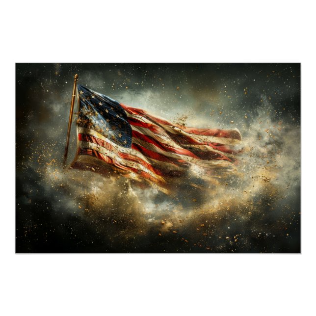 American Battle Flag Poster (Vorderseite)